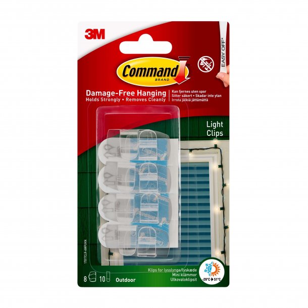 3M Command Udendrs Lysclips