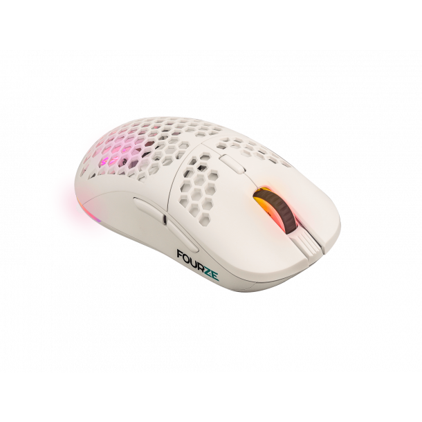 Fourze GM900 Trdls gaming mus, hvid