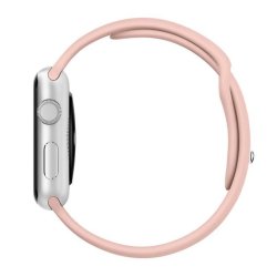 SERO Urrem til Apple Watch i silikone, 42/44mm,  pink sand