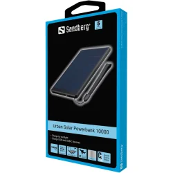 Sandberg  Urban Solar Powerbank 10.000 mAh, black