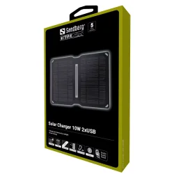 Sandberg Solar Charger 10W 2xUSB, Sort