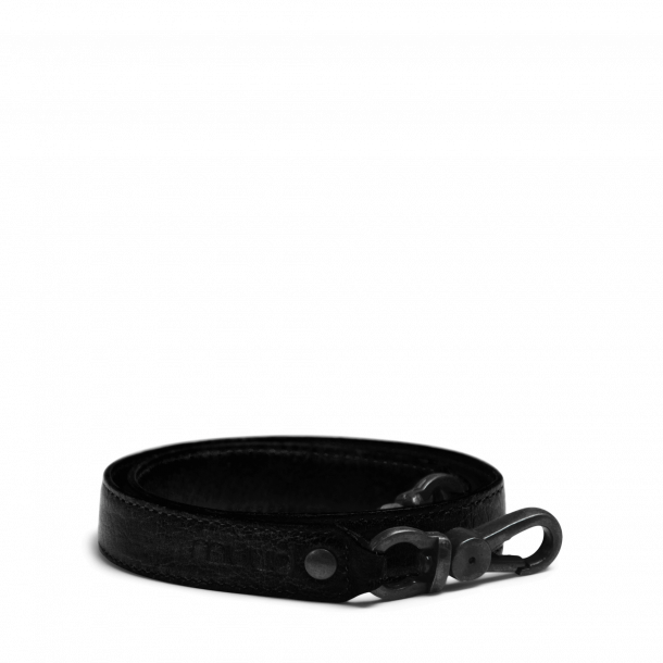 Muud Hudson Skulderstrop - Lder, Sort (50 cm)