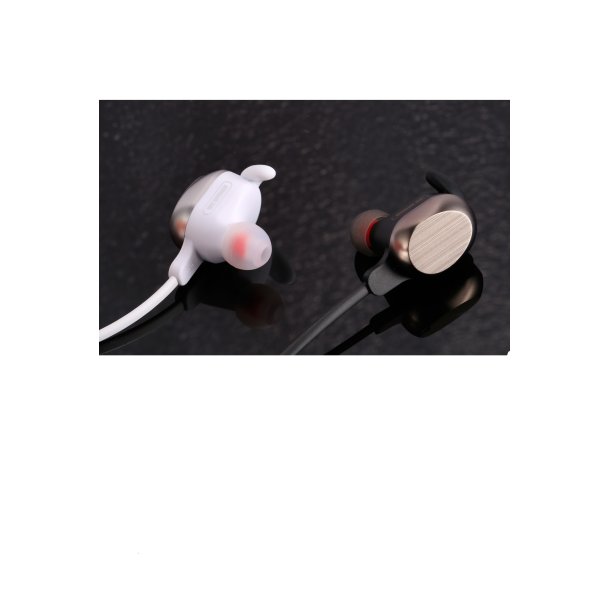 In-ear hretelefoner BD350 - Trdlse, til sportsbrug, hvid