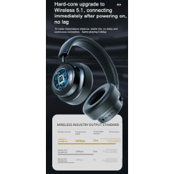 Bluetooth hretelefoner VJ 364 m. noise-cancelling, beige