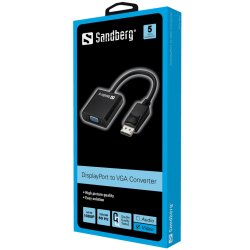 Sandberg Adapter DisplayPort til VGA
