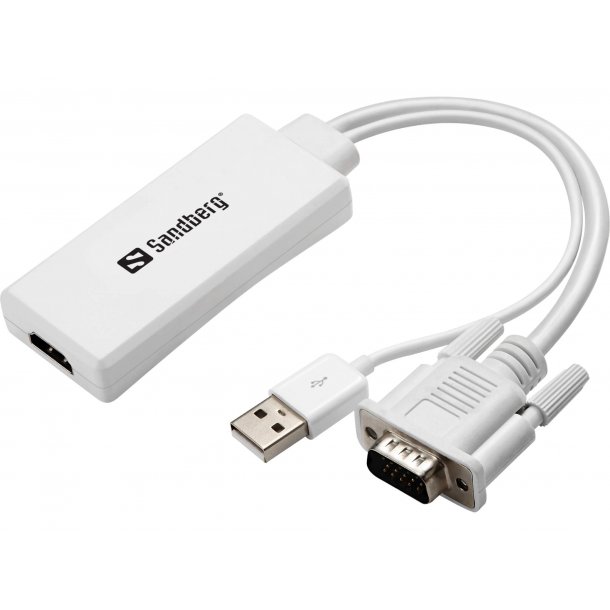 Sandberg VGA+Audio to HDMI Converter  høj kvalitet