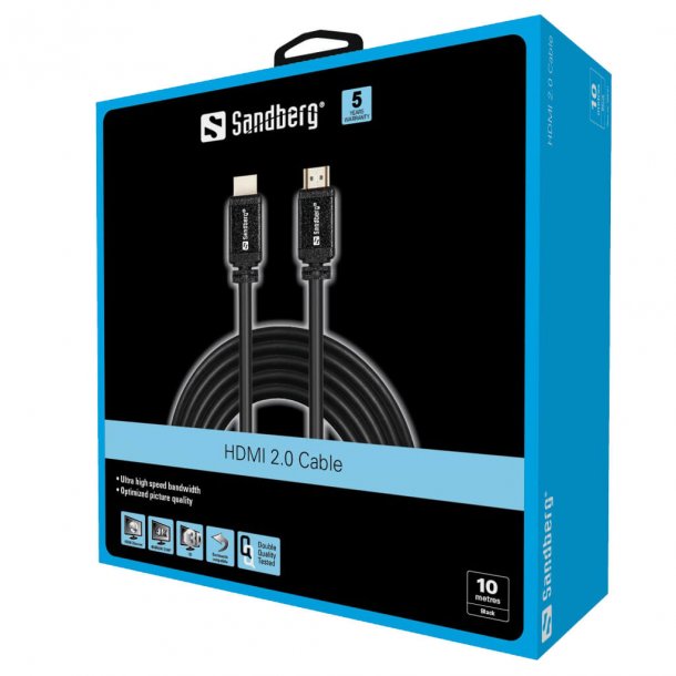 Sandberg HDMI Kabel 2.0, 10 m