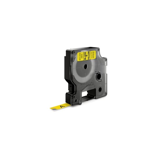 Dymo Tape D1 9mmx7m sort/gul