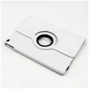 iPad cover - Rotating PU lder, iPad 2/3/4, hvid