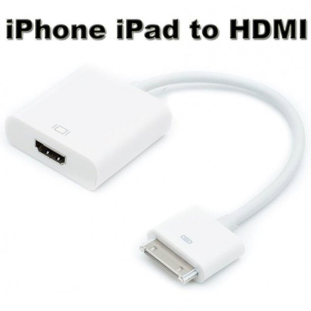 Dock Connector til HDMI Adapter kabel til iPad 1/2/3
