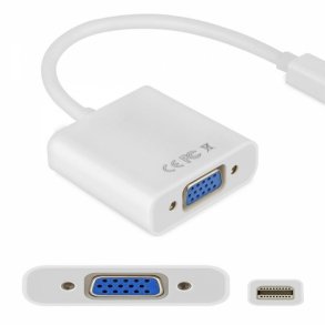 Mini DisplayPort/Thunderbolt til VGA Adapter, 1080P