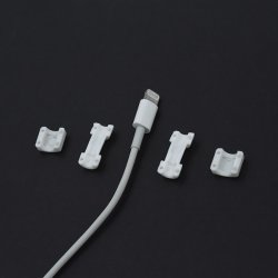 Kabelbeskytter - hvid