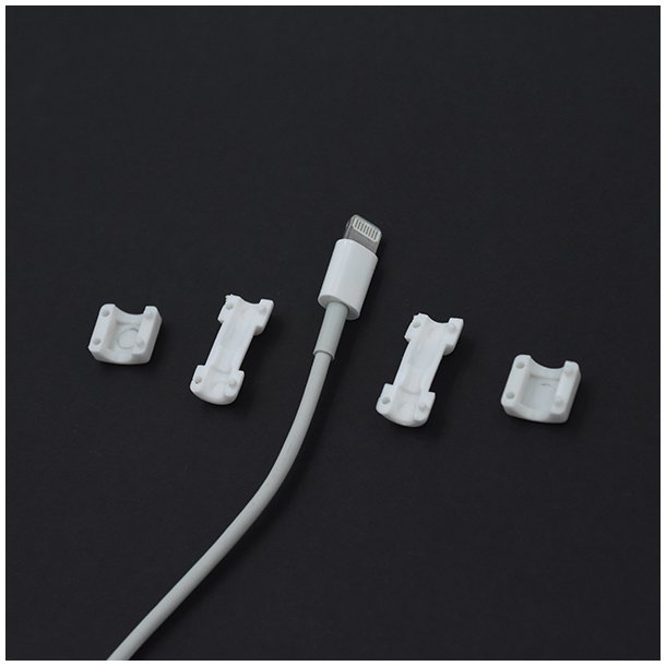 Kabelbeskytter - hvid