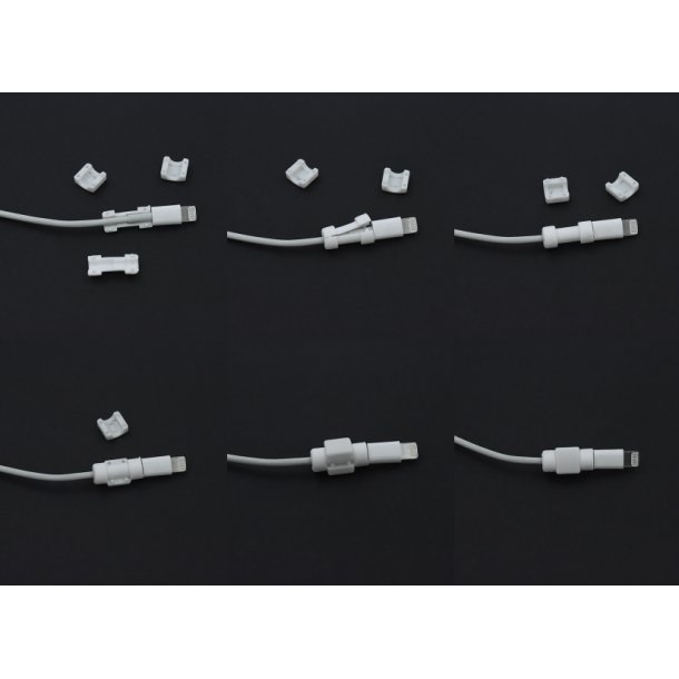 Kabelbeskytter - hvid