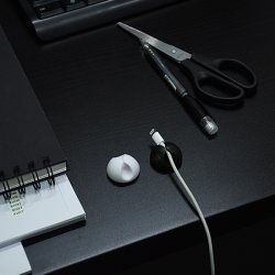 Cable Drop kabelhllare - 6 st, svart eller vit