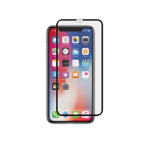 Skrmbeskyttelse (9H glas) - iPhone XS Max, sort