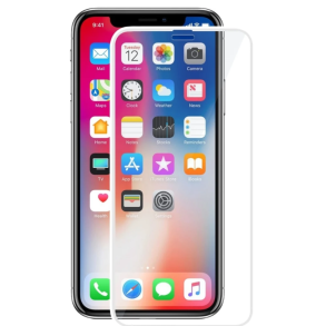 Skrmbeskyttelse (9H glas) - iPhone XS Max, hvid