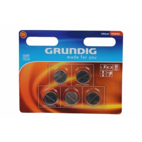 Grundig CR2025 batteri - 3V lithium, 5 stk