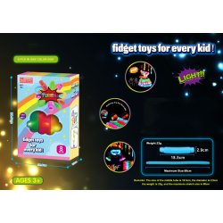 Pop Flash Tube fidget. 8 stk
