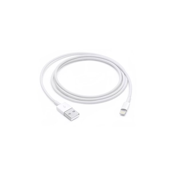 Apple Lightning till USB kabel (2 m), Vit (MD819ZM/A), Original