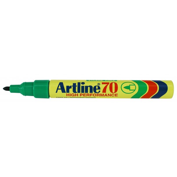 Artline Marker 70 Permanent 1,5 mm - Grn (12 stk)