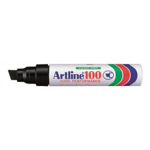 Artline Marker 100 12,0 mm - Sort (6 stk)