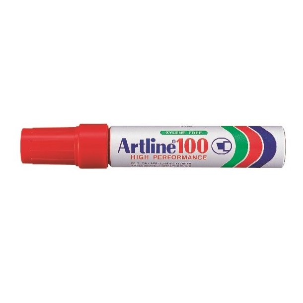 Artline Marker 100 12,0 mm - Rd (6 stk)