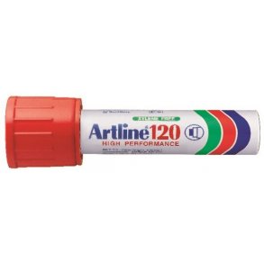Artline Marker 120 20,0 mm - Rd (6 stk)