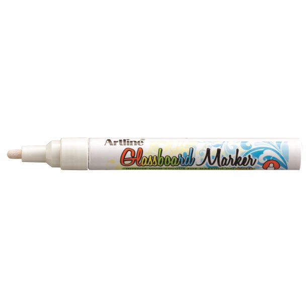 Artline Glastavle Markr 2,0 mm - Hvid (12 stk)