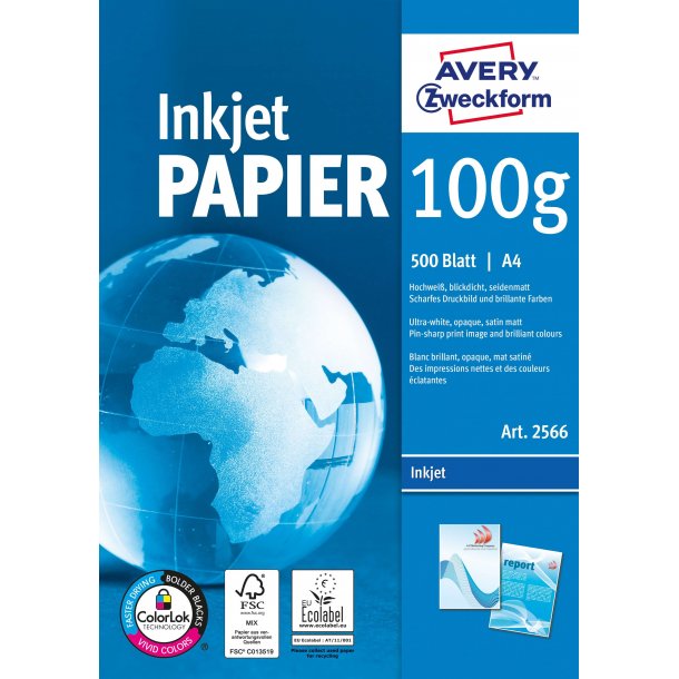 Avery inkjet papir A4, 100 g (500)
