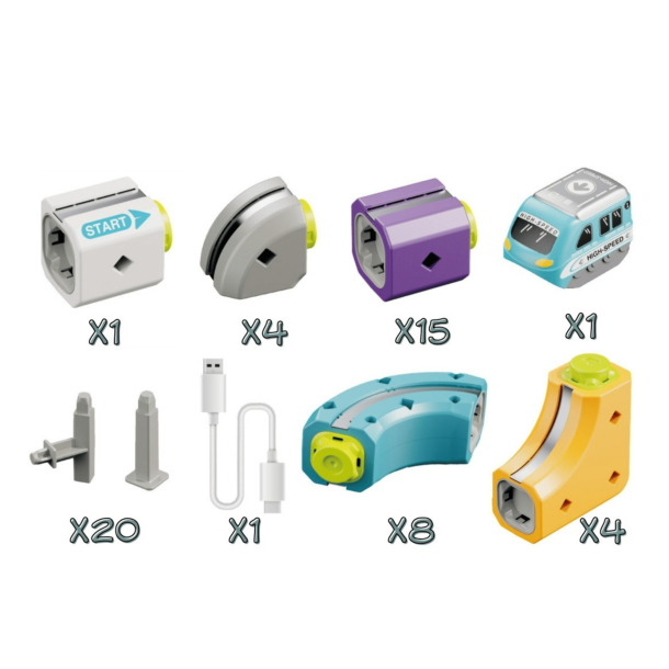 Anti-Gravity Magnetisk T�gbana � 54 delar med magnetiskt lok