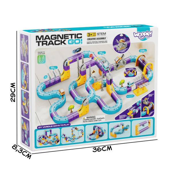 Magnetisk Togbane med Anti-Gravity Effekt � 126 dele, 2 tog og 3D-baner