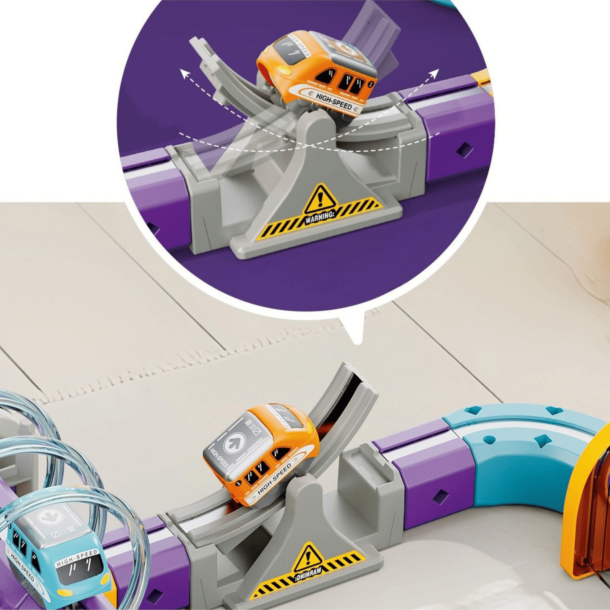 Magnetisk Togbane med Anti-Gravity Effekt � 126 dele, 2 tog og 3D-baner