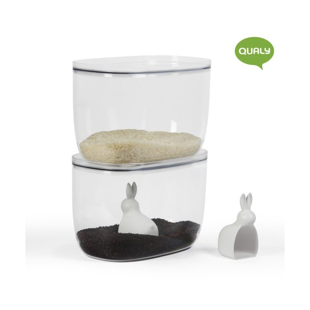 Qualy Bella bunny ris container - 7 L
