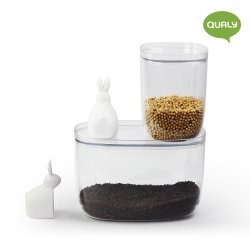 Qualy Bella bunny ris container - 7 L