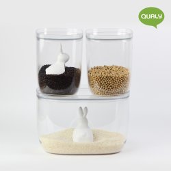 Qualy Bella bunny risbeholder - 3,5 L