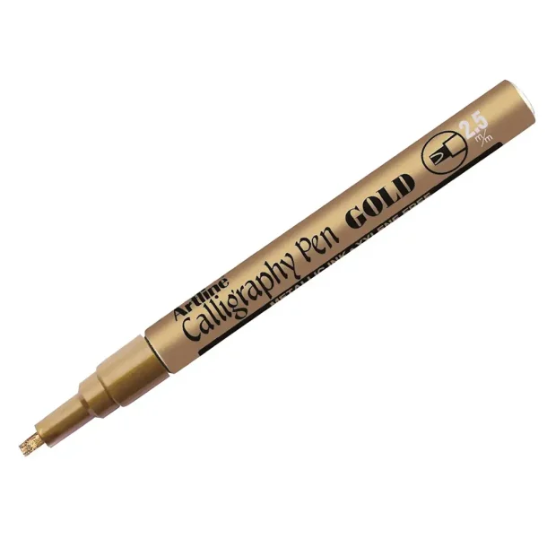Artline 993 Metallic Calligraphy Guld, 12 stk