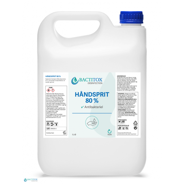 Bactitox Hnddesinfektion 80% (5 L)