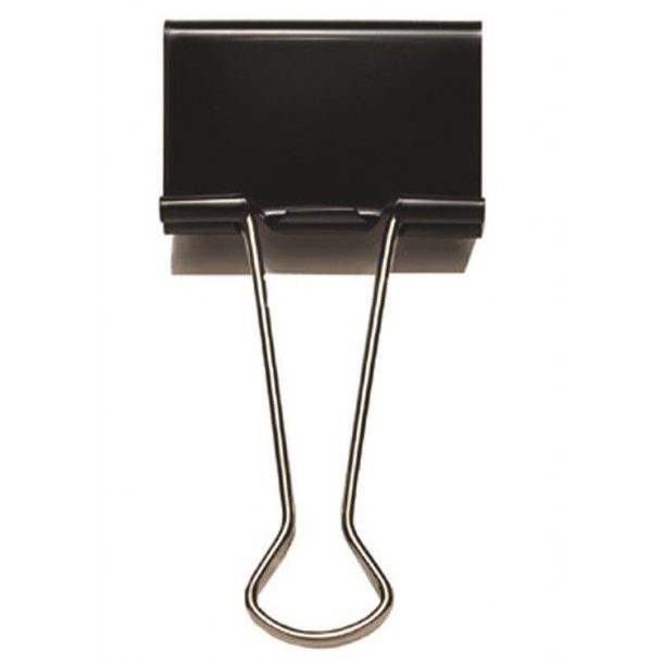 Bngers Foldbackklemmer 19 mm - Metalbjle (12 stk)