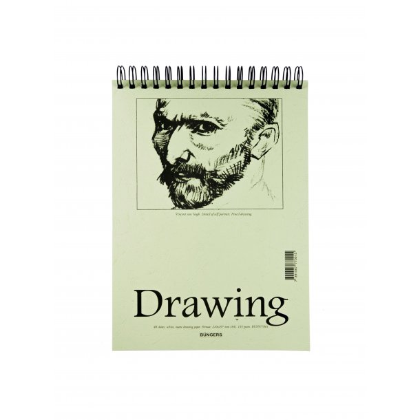 Büngers Tegneblok A4, 135g, 40 ark
