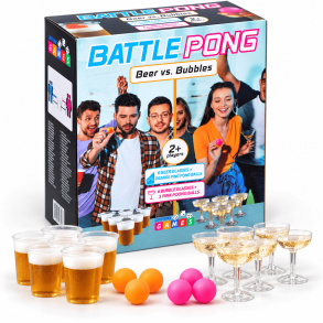 Battle Pong - �l vs. Champagne udgave, 18 dele