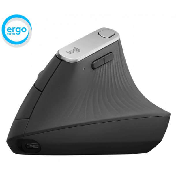 Logitech MX VERTICAL Ergonomisk Trdls Mus - Graphite