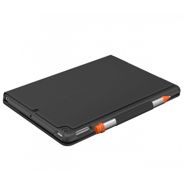 Logitech Slim Folio iPad 10.2" (7. og 8. gen) Alt-i-&eacute;n etui - Graphite