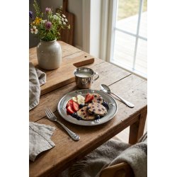 B�rnes�t i rustfrit st�l 4 dele � tallerken, kop, gaffel &amp; ske | Steel Function