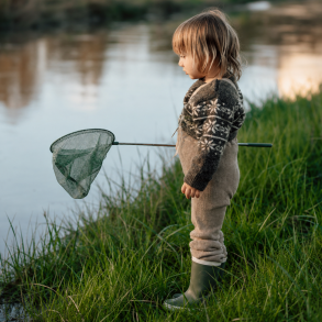 Follow the Duck teleskopisk strandnet � dark green