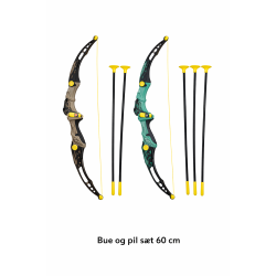 Bue og pil s�t 60 cm med 3 sugekop-pile