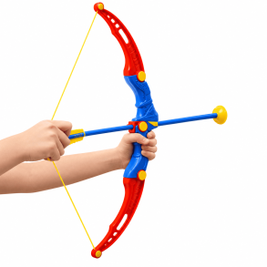 Bue og pil s�t 68 cm med 3 sugekop-pile