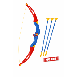 Bue og pil s�t 68 cm med 3 sugekop-pile