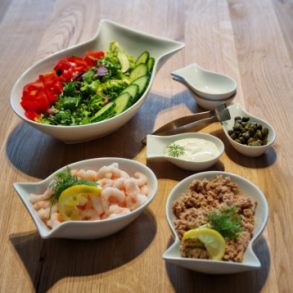 Capri porcel�nssk�le s�t 8 stk � tapas & snacks | Steel Function