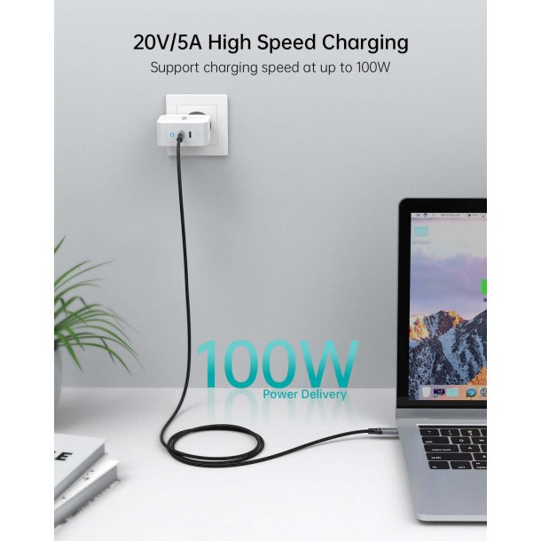 Choetech Kabel USB-C PD 1,8 m - Sort